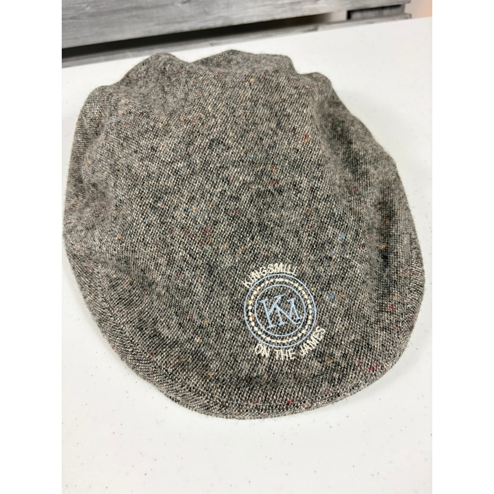 Vintage Texace Kingsmill on the James Wool Tweed Golf Flat Cap Hat Made in USA